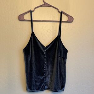 Rock & Roll Cowgirl Velvet Midnight Blue Camisole